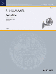 Sonatina op. 75a Sheet Music by Bertold Hummel