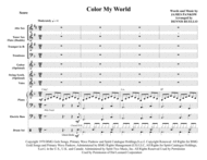 Chicago: Color My World - Jazz Combo with Vocal Sheet Music by Chicago