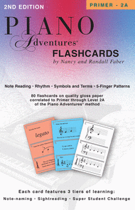 Piano Adventures Flashcards In-a-Box Sheet Music by Nancy Faber
