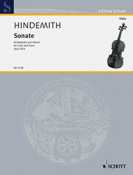 Sonata op. 25/4 Sheet Music by Paul Hindemith