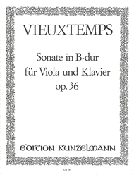 Viola Sonata in B flat Major Sheet Music by Henri Vieuxtemps