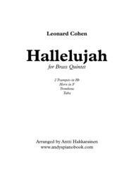 Hallelujah - Brass Quintet Sheet Music by Leonard Cohen