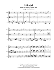 Hallelujah for String Trio (Violin