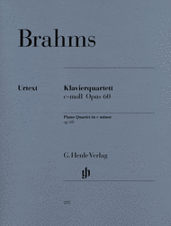 Piano quartet C minor op. 60 Sheet Music by Johannes Brahms