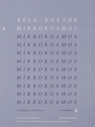 Mikrokosmos - Volume 4 (Blue) Sheet Music by Bela Bartok