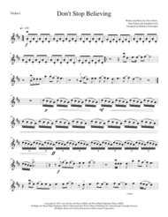 Don't Stop Believin' (Journey) String Quartet Sheet Music by Journey