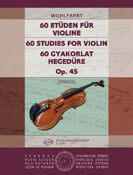 60 Etuden fur Violine op. 45 Sheet Music by Sandor Frigyes