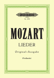 Lieder Sheet Music by Wolfgang Amadeus Mozart