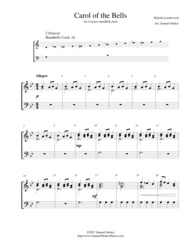 Carol of the Bells - for 2-octave handbell choir Sheet Music by Mykola Leontovych