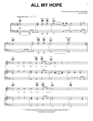 All My Hope Sheet Music by David Crowder