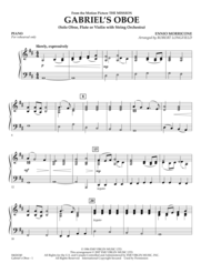 Gabriel's Oboe (from The Mission) - Piano Sheet Music by Ennio Morricone
