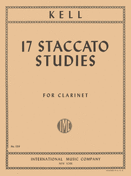 17 Staccato Studies for Clarinet Sheet Music by Reginald Kell