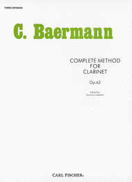 Complete Method for Clarinet - 3rd Division Sheet Music by Carl Baermann