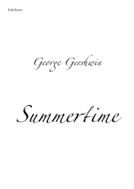 Summertime Brass Quintet Sheet Music by George Gershwin