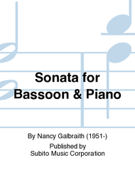 Sonata for Bassoon & Piano Sheet Music by Nancy Galbraith