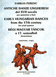 Early Hungarian Dances from the 17. century Sheet Music by Ferenc Farkas