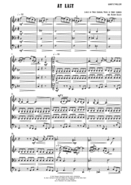 At Last - String Quartet Sheet Music by Etta James
