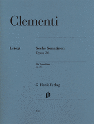 Six Sonatinas Op. 36 Sheet Music by Muzio Clementi