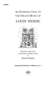 An Introduction to the Organ Music of Louis Vierne Sheet Music by Louis Vierne