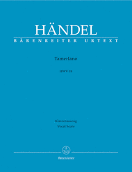 Tamerlano HWV 18 Sheet Music by George Frideric Handel