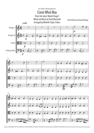 Come What May (String Quartet) Sheet Music by Nicole Kidman and Ewan McGregor