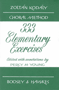 333 Elementary Exercises in Sight Singing Sheet Music by Zoltan Kodaly