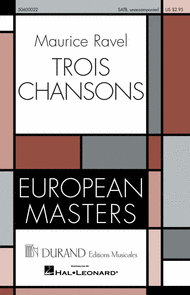 Trois Chansons Sheet Music by Maurice Ravel