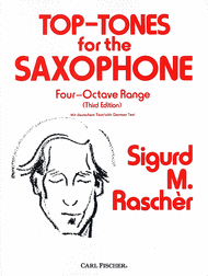 Top Tones for the Saxophone Sheet Music by Sigurd Rascher