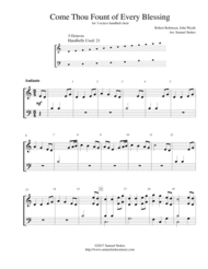 Come Thou Fount of Every Blessing - for 3-octave handbell choir Sheet Music by Robert Robinson