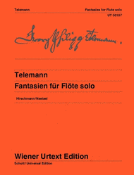 Fantasies for Flute solo Sheet Music by Georg Philipp Telemann