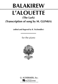 L'Alouette (The Lark) Sheet Music by Mily Alexeyevich Balakirev
