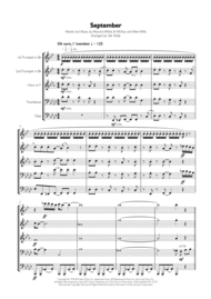 Earth Wind & Fire - September for Brass Quintet Sheet Music by Earth Wind and Fire