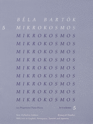 Mikrokosmos - Volume 5 (Blue) Sheet Music by Bela Bartok