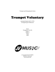 Trumpet Voluntary (Jeremiah Clarke) for Trumpet and String Quartet Sheet Music by Jeremiah Clarke