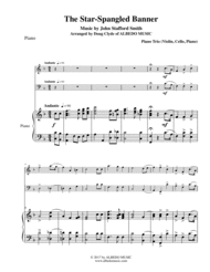 The Star-Spangled Banner for Piano Trio Sheet Music by John Stafford Smith