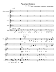 Ave Maria Angelus Domini (SATTB) Sheet Music by Franz Biebl