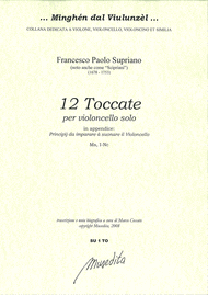 12 Toccatas Sheet Music by Francesco Paolo Supriano Scipriani