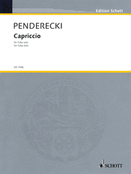 Capriccio Sheet Music by Krzysztof Penderecki