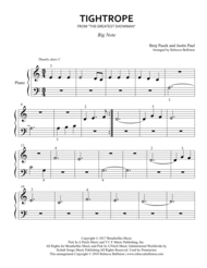 Tightrope (Big Note) Sheet Music by Michelle Williams