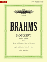 Piano Concerto No. 1 Op. 15 Sheet Music by Johannes Brahms