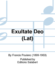 Exultate Deo (Lat) Sheet Music by Francis Poulenc
