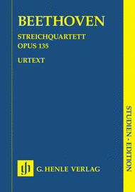 String Quartet in F major Op. 135 Sheet Music by Ludwig van Beethoven