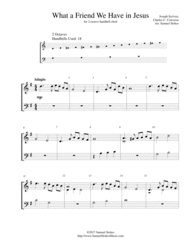 What a Friend We Have in Jesus - for 2-octave handbell choir Sheet Music by Joseph Scriven