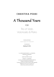 a thousand years cello
