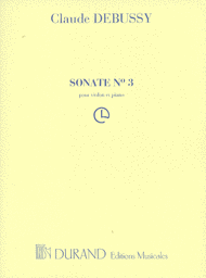 Sonate (Sonata) for Violin and Piano Sheet Music by Claude Debussy