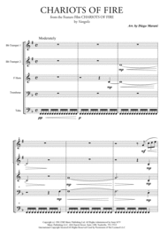 Chariots Of Fire  from the Feature Film CHARIOTS OF FIRE for Brass Quintet Sheet Music by Vangelis