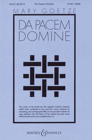 Da Pacem Domine Sheet Music by Melchior Franck