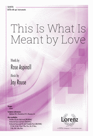 This Is What Is Meant by Love Sheet Music by Jay Rouse