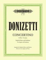 English Horn Concertino in G Sheet Music by Gaetano Donizetti