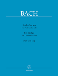 Six Suites for Solo Violoncello BWV 1007-1012 Sheet Music by Johann Sebastian Bach